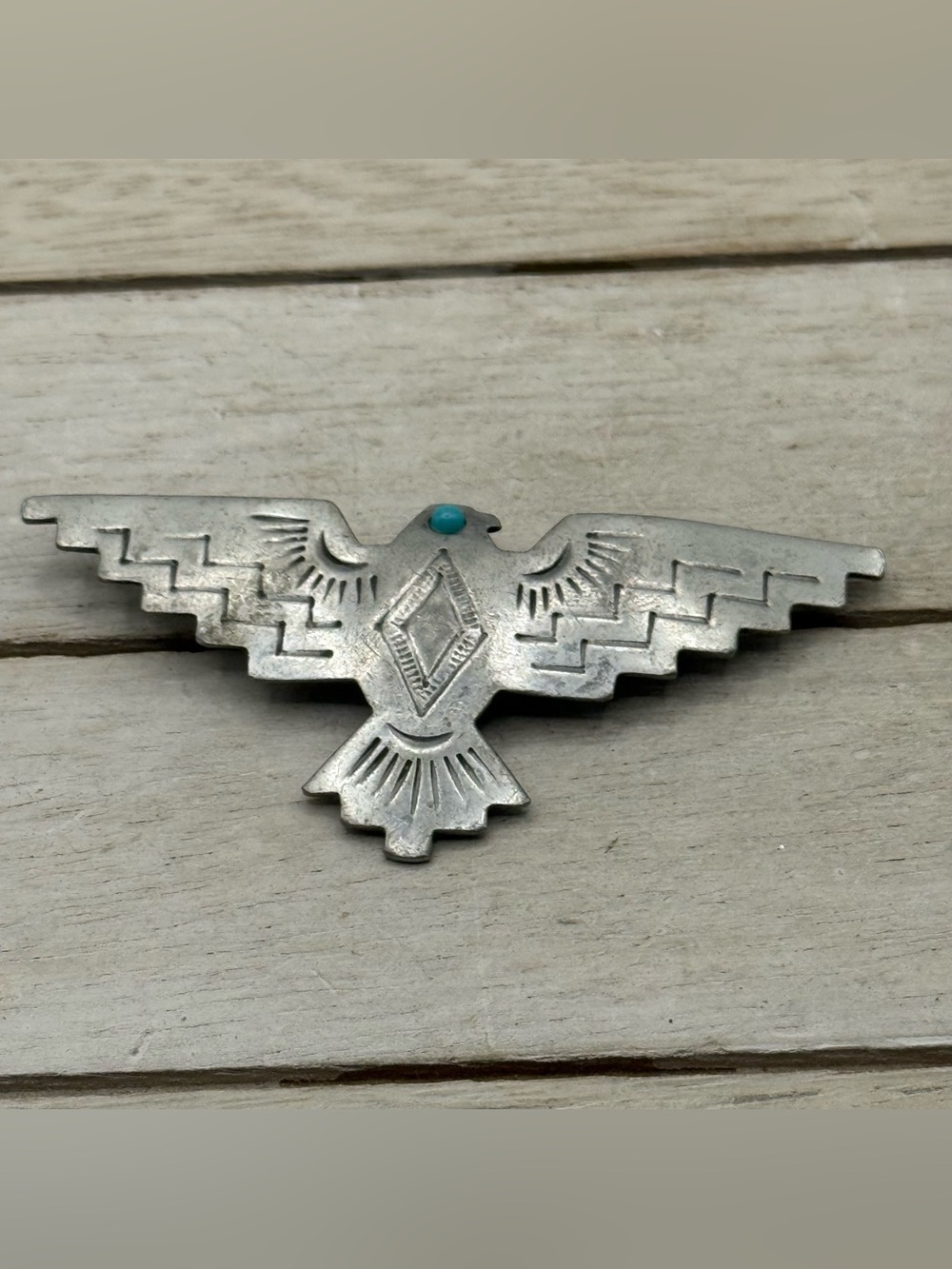 Vintage 1988 Signed JJ Jonette Thunderbird Brooch/Pin